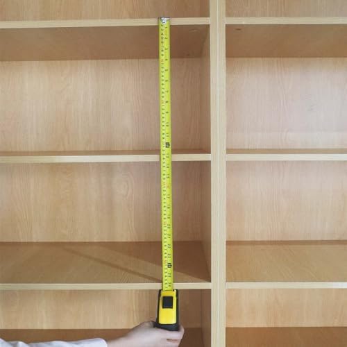 Amazon Basics Self-Locking Tape Measure, 25ft (8-Meters), Accurate Dual Scale inch/Metric, MID Accuracy, Extendable, Yellow, 2 Count (Pack of 12) - Image 7