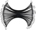 ROBLOCK 31" (20 Packs) Bungee Cords with Hooks Rubber Tarp Straps with 150% Max Stretch, 100% EPDM Bungee Cords with Metal Crimped S Hooks, Ideal for Securing Tarps, Cargo, Canvases, Weatherproof by ROBLOCK