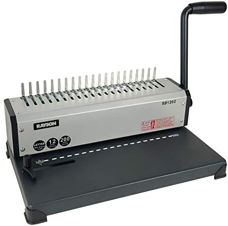 RAYSON SD1202 19-Hole Comb Binder, 10-Sheet Punch, 200-Sheet Capacity by RAYSON