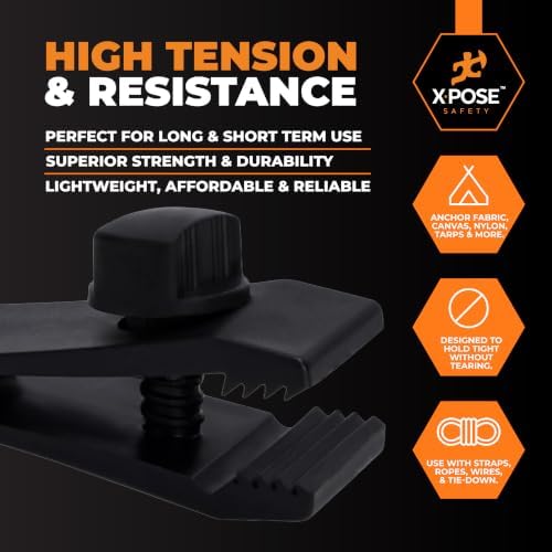 Xpose Safety 25 Pack Heavy Duty Reusable Tarp Clips - Image 6