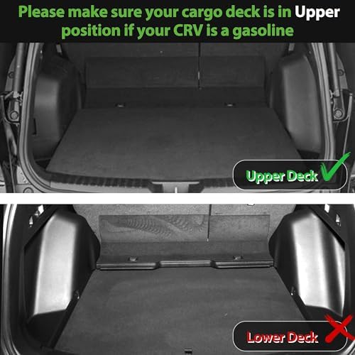 HAFIDI® Cargo Liner Fit for 2023 2024 2025 2026 Honda CR-V (Include Hybrid) (for Cargo Tray Highest Position) All Weather TPE Automotive Trunk Mat Custom CRV Hybrid Accessories - Black - Image 2