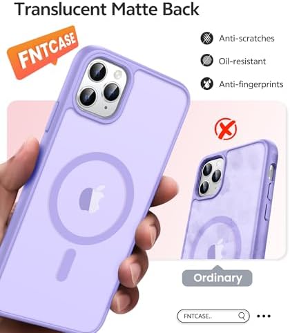 FNTCASE for iPhone 11 Pro Case, Fit for Magsafe, Translucent Matte Back - Image 6