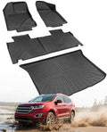 Car Floor Mats for Ford Edge 2007-2014 & for Lincoln MKX 2007-2015 Full Set by DifferentDesignsforCars