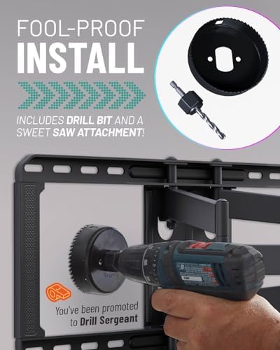 ECHOGEAR in-Wall Cable Management Kit for Power & Low Voltage Cords – Hide TV Wires Behind the Wall – Includes 3.75” Diameter x 3.25” Depth Modules, 6ft Extension Cord, Drywall Hole Saw Attachment - Image 5