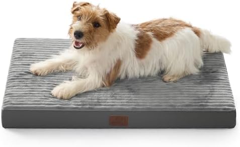 Bedsure ComfyFleece Dog Bed Medium Size Dog with Washable Cover, 29x18 by Unknown