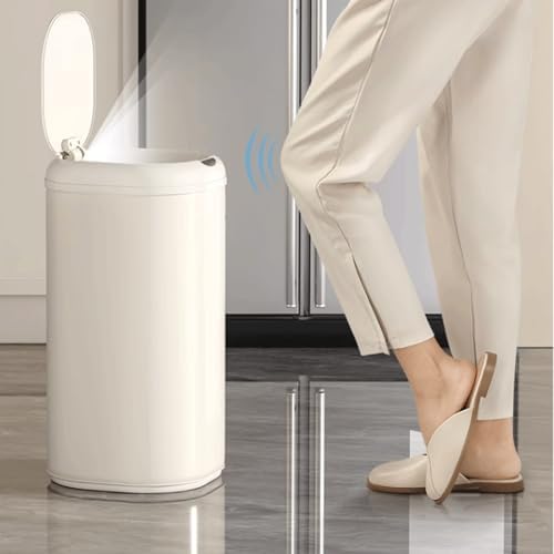 Smart Sensor Trash Can for Home with High Value Design Ideal for Kitchen Living Room and Bathroom Touchless Garbage Bin (White) - Image 3