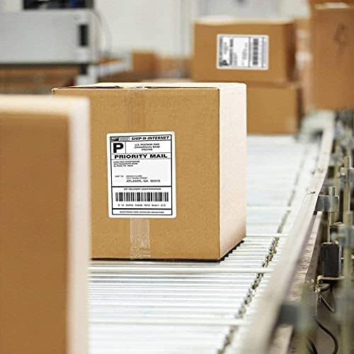 4 x 6 Thermal Shipping Labels with Perforations, 1000 Fanfold Direct Thermal Labels, Permanent Adhesive, White Mailing Labels for Thermal Printer - Image 4