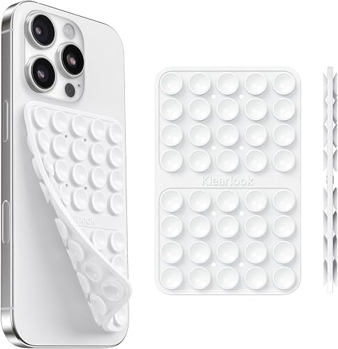 Klearlook Silicone Double Sided Suction Cup Phone Case Mount, White by KlearlookMaximizedClarity