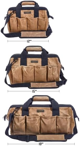 Readywares Tool Bag, Heavy Duty Waxed Canvas Bag - Image 7