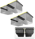 Koova Heavy-Duty Overhead Garage Storage Rack for 4 Bins. Adjustable Width, 160lb Capacity. DIY Safe Ceiling Mount, Easy Install. Fits 27-Gallon Totes. USA Made Pro-Grade Steel. Space Saving Organizer by Koova