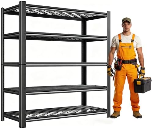 72" H X 48" W X 24" D Heavy Duty Garage Shelving Unit by Ergonova