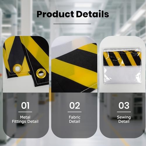 2 Pack Safety First Banners Arrive Work Go Home Safe Sign 4×2 Feet - Image 3