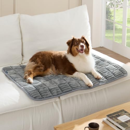 Bedsure ComfyFleece™ Washable Dog Crate Pad,Soft Extra Large Pet Mat,41" by BEDSURE