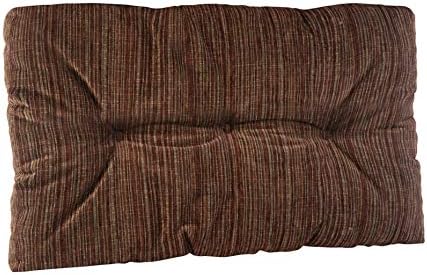 Klear Vu The Gripper Non-Slip Tufted Bench Cushion for Indoor Furniture, Assembled in USA, Entryway Storage, Bay Window, Corner Nook or Piano Seat, 27 Inches, Chenille Chocolate by KlearVUHomeTextiles