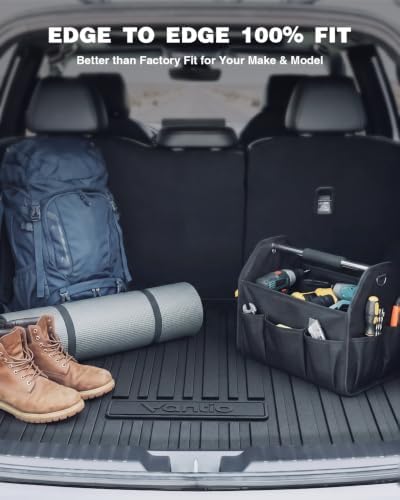 Cargo Liner Fit for Honda CR-V 2026 2025 2024 2023 (Gasoline & Hybrid & e:FCEV) Upper Position TPE Rubber Trunk Mat CRV Accessories All Season Guard Odorless Anti-Slip Cargo Mat Black - Image 3