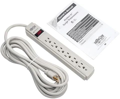 Eaton Tripp Lite TLP615 15ft Power Cord White Surge Protector 6 Outlets - Image 5