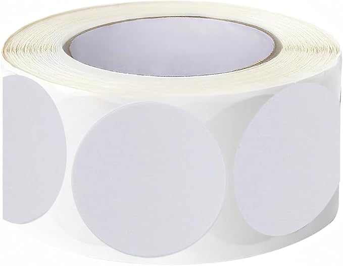 SHYGO® 1“White Circle Dot Stickers Color Coding Labels by LOVELIFETOGETHER