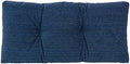 Klear Vu The Gripper Non-Slip Tufted Bench Cushion for Indoor Furniture, Assembled in USA, Entryway Storage, Bay Window, Corner Nook or Piano Seat, 30 Inches, Chenille Saphire by KlearVUHomeTextiles