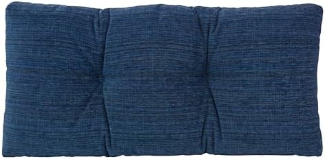 Klear Vu The Gripper Non-Slip Tufted Bench Cushion for Indoor Furniture, Assembled in USA, Entryway Storage, Bay Window, Corner Nook or Piano Seat, 30 Inches, Chenille Saphire by KlearVUHomeTextiles