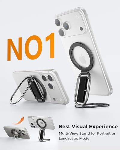 SUPERONE for MagSafe Phone Grip Kickstand, Magnetic Phone Ring Holder - Image 2