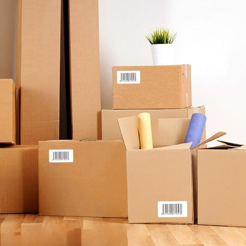 4"x2" 3-Proof Direct Thermal Barcode Shipping Labels for Zebra LP2844 GK420D GK420T ZD421 ZD420, 12 Rolls 9000 Pcs 2x4 Strong Adhesive Return Address Label Used with Rollo MUNBYN Arkscan - Image 6