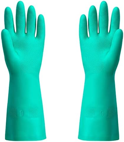 ThxToms Chemical Resistant Nitrile Gloves, Latex Rubber Free, 1 Pair, L by ThxToms