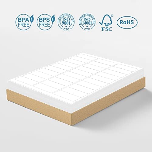 Methdic Address Labels 1" x 2-5/8" 3000 Labels Sticker Paper for Laser/Ink Jet Printer Mailing Labels 8.5"×11" White 30 per Sheet - Image 7
