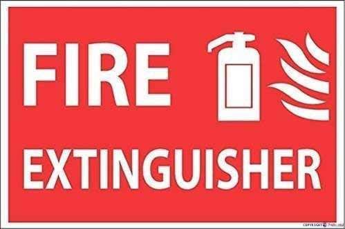 Indication warning sign Fire: Water Wall Art Outdoor Indoor 12x8 Inches New Aluminum Metal tin sign by Eletina