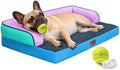 Comfort Expression Washable Dog Bed with Bolster for Medium to Large Dogs by ComfortExpression
