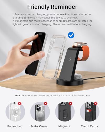 Anlmz 3 in 1 Charging Station - Wireless Charger for Apple Multiple Devices - Image 6