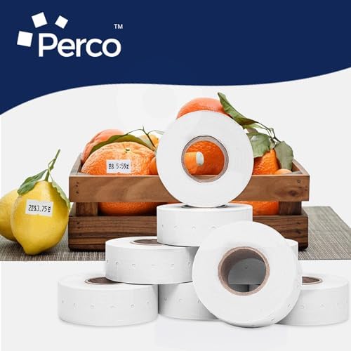 Perco 1 Line Price Gun Labels - White, 32 Rolls, 4 Sleeves - Image 6