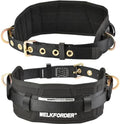 Tongue Buckle Body Belt With Waist Pad and 2 Side D-Rings Personal Protective Equipment Safety Harness | Waist Fitting Size 33'' to 47'' for Work Positioning, Restraint by WELKFORDER