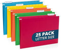 Blue Summit Supplies 25 Hanging File Folders, Letter Size, Assorted Colors by BlueSummitSupplies