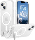 Temdan Magnetic Compatible with iPhone 14 Case/iPhone 13 Case,[Built-in Invisible Kickstand][Compatible with MagSafe][Military Grade Shockproof] Slim Translucent Matte Phone Case for iPhone 14/13 6.1" by Temdan