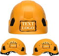 Customized Safety Hard Hat Construction Work Safety Helmet Adjustable Ratchet Suspension Full Brim with Abs Shell Construction hat by YOWESHOP