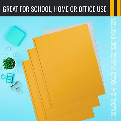 Better Office Products Dark Yellow 2 Pocket Folders with Prongs, 50 Pack, Letter Size, Matte Texture, 8.5 x 11 Inch - Image 6