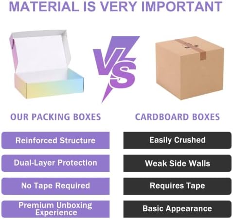 Shipping Boxes Small 7x5x2", Colorful Corrugated Cardboard Boxes 15 Pack, Mailer Boxes for Small Business Mailing Packaging - Image 6