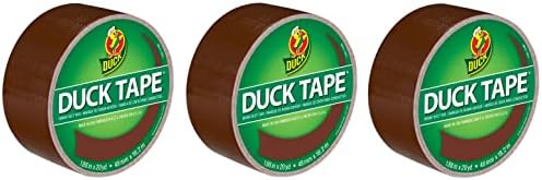 Duck Brand 1304965 Color Duct Tape, Brown, 1.88 Inches x 20 Yards Each Roll, 3 Rolls by DuckBrand