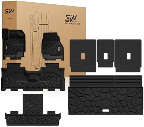 3W Floor Mats & Cargo Liner & Backrest Mat for 2025-2026 Ford Expedition by 3W