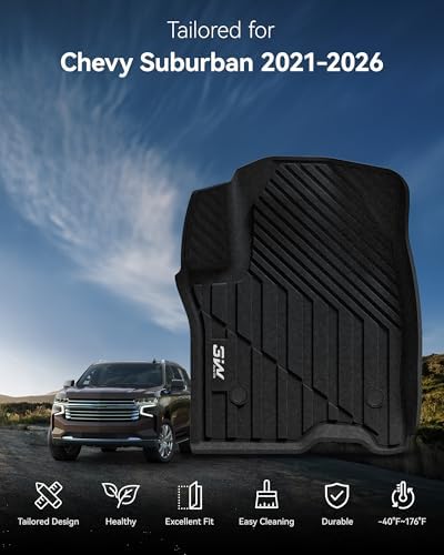 3W Floor Mats & Cargo Liner for 2021-2026 Chevy Suburban - Image 2