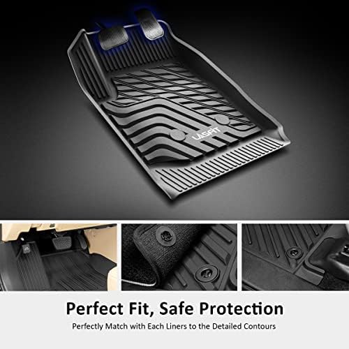 LASFIT Floor Mats for Toyota Highlander 2020-2026 Gas 8-Seats Only - Image 6