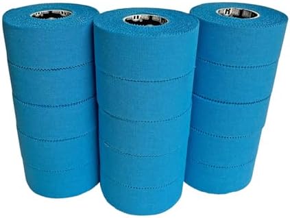 Ringside 1” Athletic Trainers Tape, 15 Rolls, Adhesive Cotton, Light Blue - Image 2