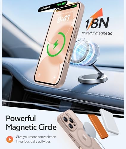 FNTCASE for iPhone 16 Pro Max Case, Fit for Magsafe, Glass Screen Protector - Image 3