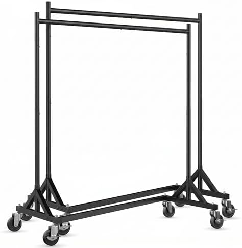 HOKEEPER Z Rack for Clothes Heavy Duty Clothing Rack Hold 500LBS Black by HOKEEPER