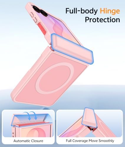 FNTCASE for Samsung Galaxy Z Flip 8 Case, Fit for Magsafe, Screen Protector - Image 5