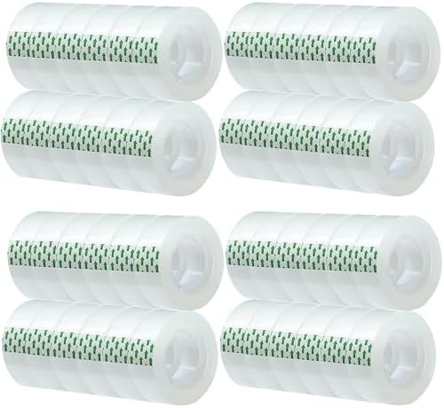 Tape Refills - Clear Transparent Tape for Dispenser, Glossy, Office, Home, School, 3/4 x 900 in by MJUNM