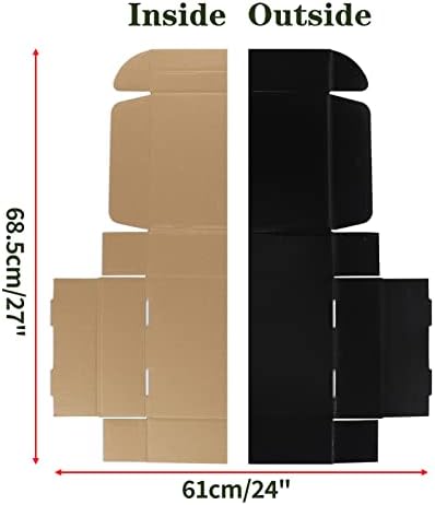 EXYGLO 20 Pack 12x9x3 Black Shipping Boxes for Packaging Small Business - Image 3