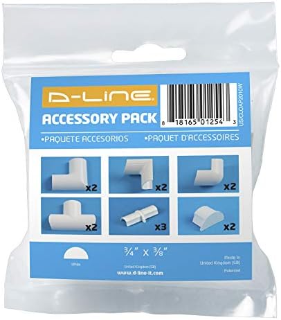D-Line Cord Cover Accessory Pack - Only for use with 0.78in (W) x 0.39in (H) Lengths - Image 6
