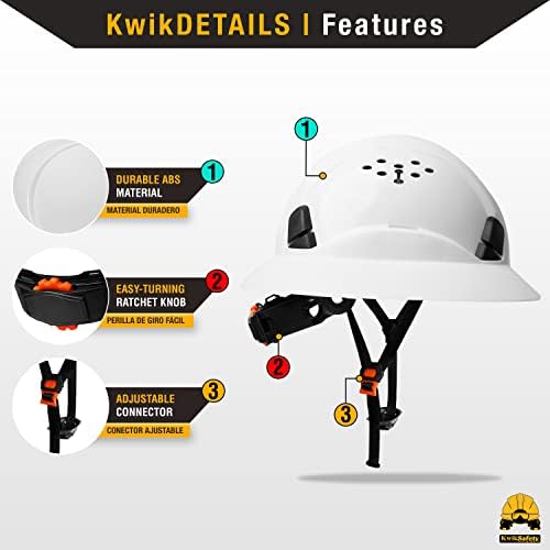 KwikSafety - Charlotte, NC - Hard Hats [Full Brim, Cap Style, Climbing Style] Type 1, Class C ANSI OSHA - Image 2