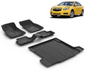 Floor Mats & Cargo Liner for 2011 2012 2013 2014 2015 Chevy Cruze & 2016 Cruze Limited All Weather Car Mats Chevrolet Cruze Floor Mats Accessories by VOUKIY